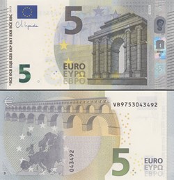 5 EUROS - SIGNATURE LAGARDE - PICK 26 V - Espagne