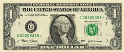 G- 1$ Federal Reserve Notes - Small Size 2003 Series
