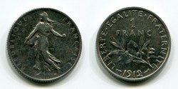 Semeuse 1 Franc 1912