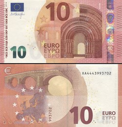 10 EUROS - SIGNATURE DRAGHI - PICK 21 X - ALLEMAGNE