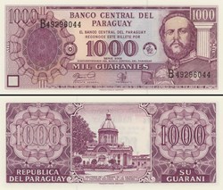 PARAGUAY - PICK 221 A - 1000 GUARANIES - 2002