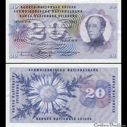 SUISSE - PICK 46 m 1 - 20 FRANCS SUISSE - 1965