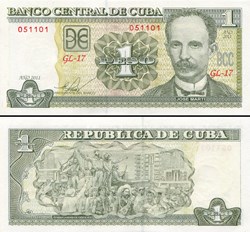 CUBA - PICK 128f - 1 PESO - 2011