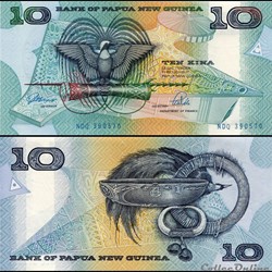 PAPOUASIE NOUVELLE GUINÉE - PICK 09 b - 10 KINA - 1989