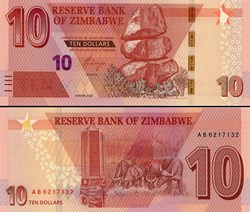 ZIMBABWE - PICK 103a - 10 Dollars - 2020