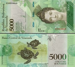 VENEZUELA - PICK 097c - 5000 BOLIVARES - 2017