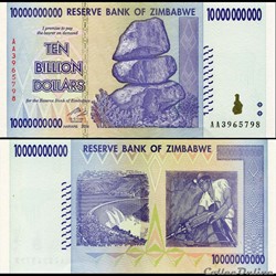 ZIMBABWE - PICK 085a - 10 000 000 000 Dollars - 2008