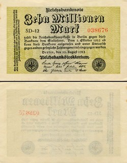 ALLEMAGNE - PICK 160 a1 - 10 000 000 MARK - 1923