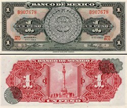 MEXIQUE - PICK 059i2 - 1 PESO - 1965