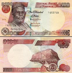 NIGERIA - PICK 28 J 1 - 100 NAIRA - 2010