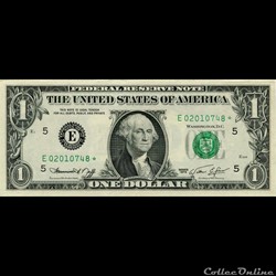 E- 1$ Federal Reserve Notes - Small Size 1974 Series
