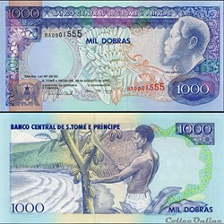 SAO TOME ET PRINCIPE - PICK 64 - 1000 DOBRAS - 1993