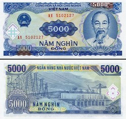 VIETNAM - PICK 108 a - 5000 ÐONG - 1991