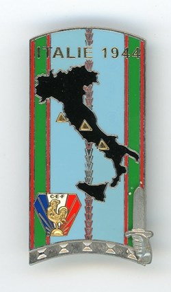 Insigne ENSOA - 218° Promotion ITALIE - Opération Abruzzes