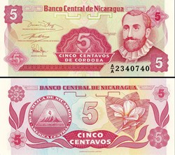 NICARAGUA - PICK 168 a1  - 5 CENTAVOS - 1990
