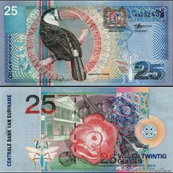 SURINAME - PICK 148 - 25 GULDEN - 2000