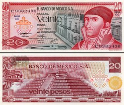 MEXIQUE - PICK 064c3 - 20 PESOS - 1976