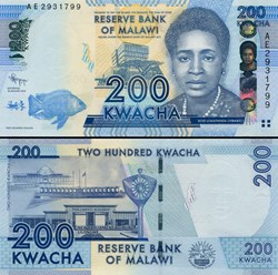 MALAWI - PICK 60 a - 200 KWACHA - 2012