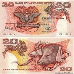 PAPOUASIE NOUVELLE GUINÉE - PICK 10 c - 20 KINA - 1998