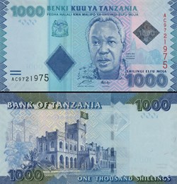 TANZANIE - PICK 41a - 1000 SHILINGI - 2011