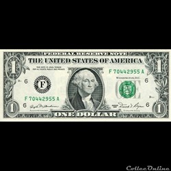 F- 1$ Federal Reserve Notes - Small Size 1981 Series
