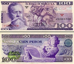 MEXIQUE - PICK 066a.M - 100 PESOS - 1974