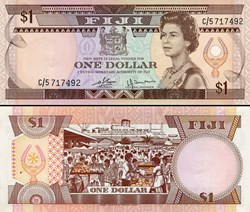 FIDJI - PICK 076 a - 1 DOLLAR - 1980