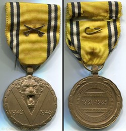 Médaille commémorative de la guerre 1940-1945 - Belgique