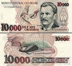 BRÉSIL - PICK 233c - 10 000 CRUZEIROS - 1993