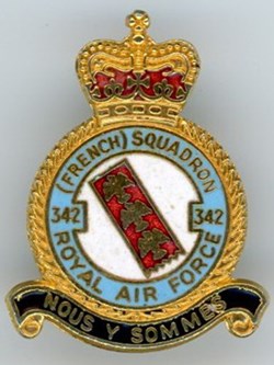 Insigne R.A.F - 342° Squadron (CCCXLII°)