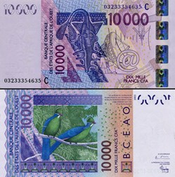 B.C.E.A.O - FRANCS CFA - BURKINA FASO - LETTRE C - 10 000 FRANCS - PICK 318 C a