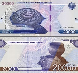 OUZBÉKISTAN - PICK 90a - 20 000 SOM - 2021
