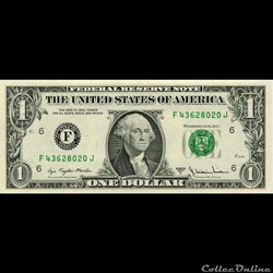F- 1$ Federal Reserve Notes - Small Size 1977A Series