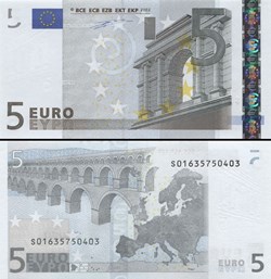 5 EUROS - SIGNATURE DUISENBERG - PICK 1 S - ITALIE