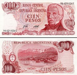 ARGENTINE - PICK 302 a 1 - 100 PESOS - 1976