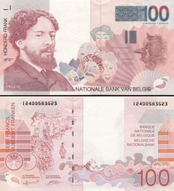 BELGIQUE - PICK 147 a1 - 100 FRANCS - 1995
