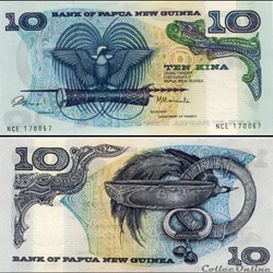PAPOUASIE NOUVELLE GUINÉE - PICK 07 - 10 KINA - 1980