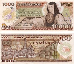 MEXIQUE - PICK 085a.XC - 1000 PESOS - 1985
