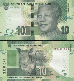 AFRIQUE DU SUD - PICK 138a - 10 RAND - 2013