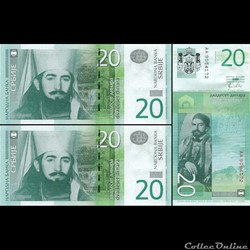 SERBIE - PICK 55 a - 20 DINARA - 2011