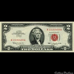$2 - RED SEAL CERTIFICATE SERIES 1963