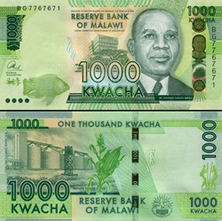 MALAWI - PICK 67 b - 1000 KWACHA - 2016