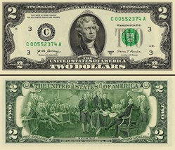 C- Philadelphie District - 2$ Federal Reserve Notes - Small Size 2017 Series