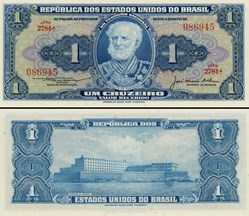BRÉSIL - PICK 150c - 1 CRUZEIRO - 1954