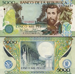 COLOMBIE - PICK 452 e - 5 000 PESOS  COLOMBIEN - 2004