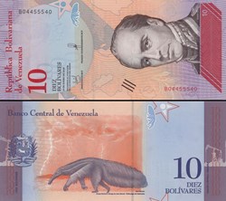 VENEZUELA - PICK 103a - 10 BOLIVARES - 2018