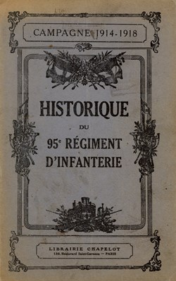 HISTORIQUE DU 95 ° RÉGIMENT D'INFANTERIE