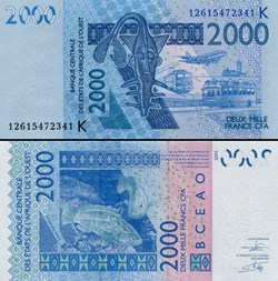 B.C.E.A.O - FRANCS CFA - SÉNÉGAL - LETTRE K - 2000 FRANCS - PICK 716 K j