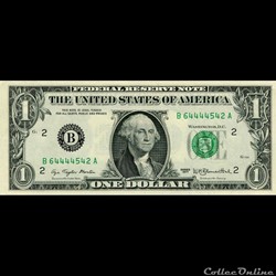 B- 1$ Federal Reserve Notes - Small Size 1977 Series