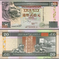 HONG-KONG - PICK 201 c1 - 2O Dollars - 1997 - HONG-KONG SHANGAÏ BANK